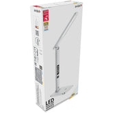 Avide LED Φωτιστικό Γραφείου Δερμάτινο με Ημερολόγιο Λευκό 6W